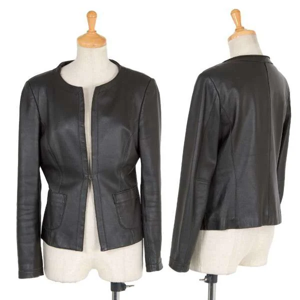 NOLLEY'S Lamb leather no color jacket Black 38 K-26887_001