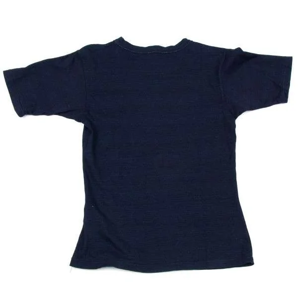 45RコットンインディゴTシャツ2点 R by 45rpm インディゴ染めコットンプリントTシャツ 紺2 (K-27207)