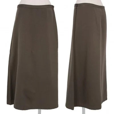 【SALE】ワイズビスリミY's bis LIMI ベンベルグロングスカート カーキ