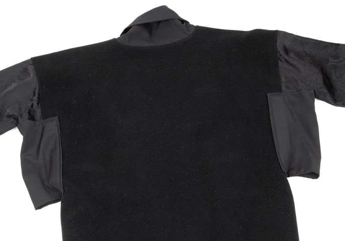 ヨウジヤマモト コート 黒 ヨウジヤマモト ファムYohji Yamamoto FEMME メルトンウール