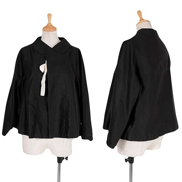 コムデギャルソンCOMME des GARCONS 丸襟二次元コットンシャツジャケット
