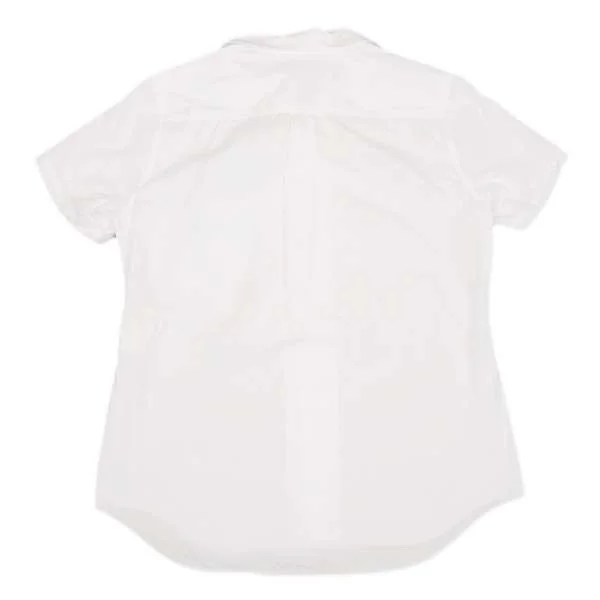 コムコム コムデギャルソンCOMME des GARCONS 丸襟半袖コットンシャツ
