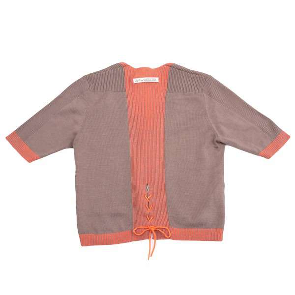 600SALE】ジャンポールゴルチエJ.P.G リブ半袖ジップニット