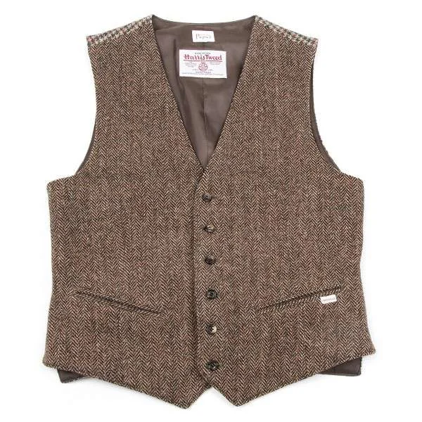 極美品.12超）PAPAS パパス HARRIS TWEED ハリスツイード