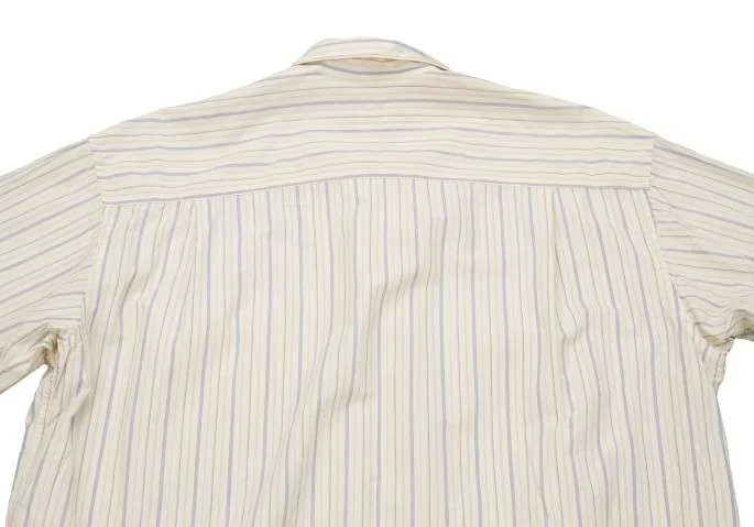(SALE) Papas Flap pocket stripe cotton cupra shirt K-27955_010