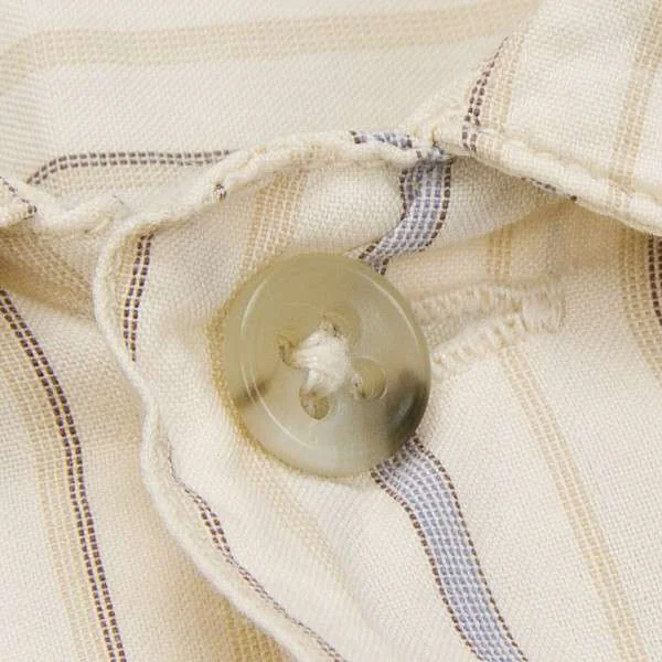 (SALE) Papas Flap pocket stripe cotton cupra shirt K-27955_003