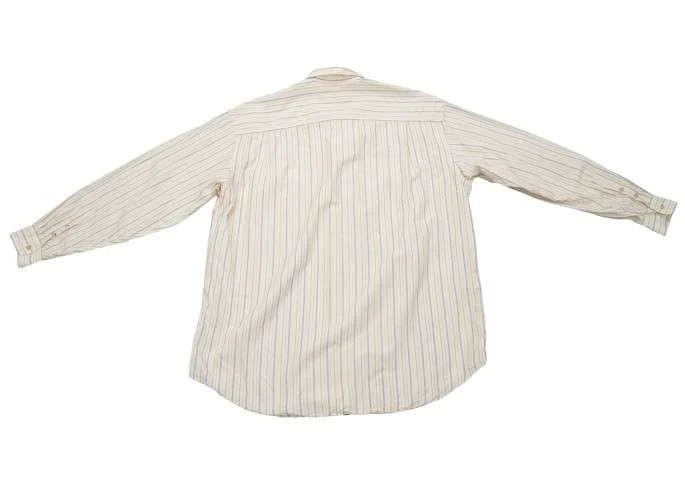 (SALE) Papas Flap pocket stripe cotton cupra shirt K-27955_009