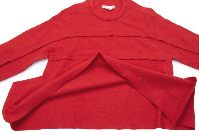 コムデギャルソンCOMME des GARCONS 圧縮ニット断ち切り変形