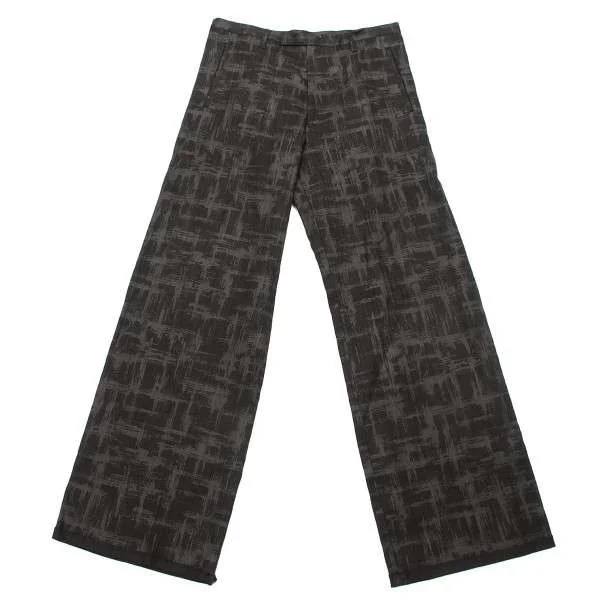 【SALE】ジャンポールゴルチエ オムJean Paul GAULTIER HOMME ペイントコーティングリネンワイドパンツ