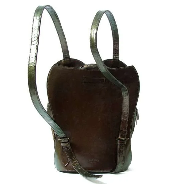 Jean Paul GAULTIER Iridescent Corset cyber Backpack(K-28250) khaki 