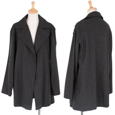 イッセイミヤケペルマネンテISSEY MIYAKEPERMANENTE ウール1Bテーラーカラージャケット 霜降りグレー