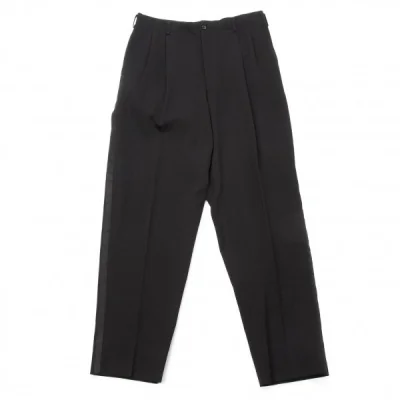 コムデギャルソンオムCOMME des GARCONS HOMME ウール側章タックパンツ