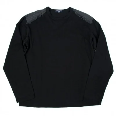 【SALE】コムデギャルソン オムCOMME des GARCONS HOMME 製品染めショルダーパッチデザインカットソー