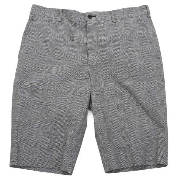 コムデギャルソン オムCOMME des GARCONS HOMME 製品染めグレンチェックハーフパンツ