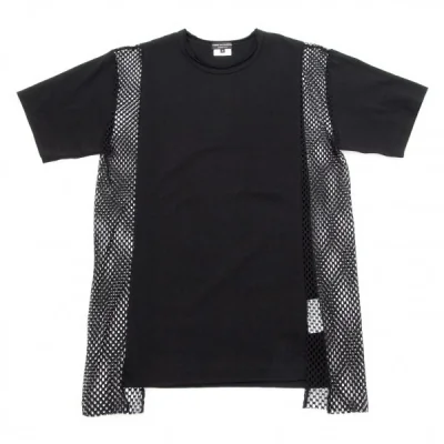 【SALE】新品！コムデギャルソン オムプリュスCOMME des GARCONS HOMME PLUS メッシュ切替Tシャツ