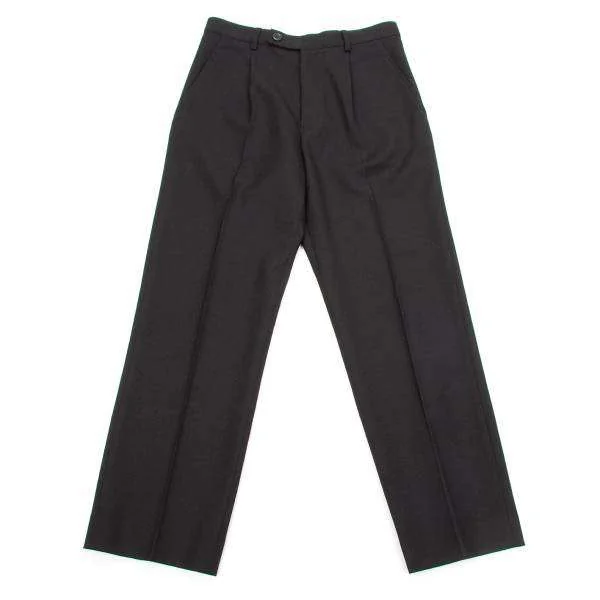 【絶品】 SALE】ワイズY's ウールギャバストレートパンツ 黒1 | DC パンツ