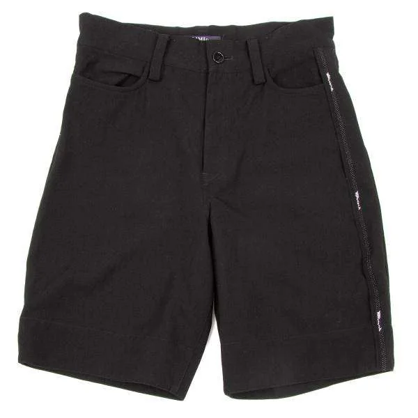 【SALE】リミフゥLIMI feu ウール脇デザインハーフパンツ