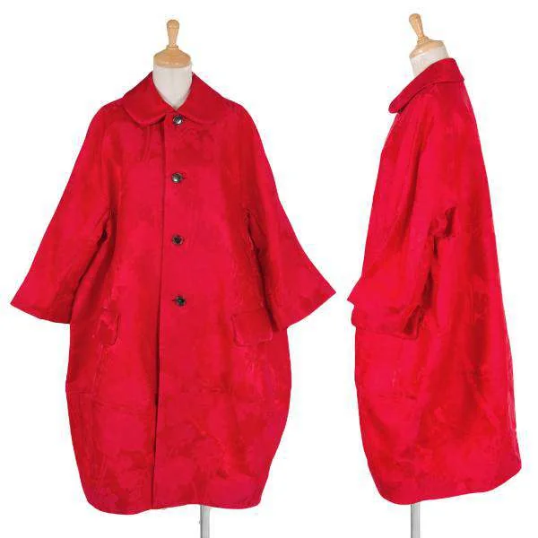 【SALE】コムデギャルソンCOMME des GARCONS ポリレーヨンジャガード七分袖コート