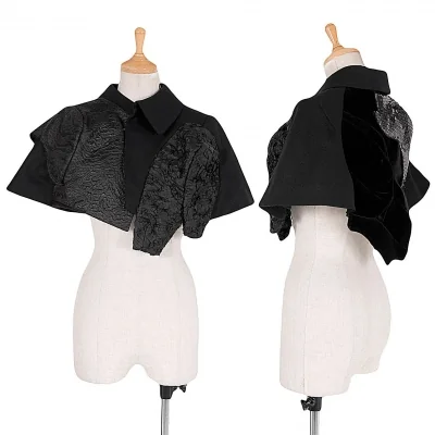 【最終値下げ】コムデギャルソンCOMME des GARCONS 装飾立体切替ウールケープ