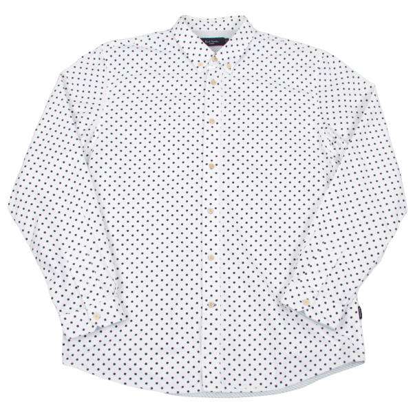 ポール・スミスPaul Smith ドットコットンシャツ 白XL | DC