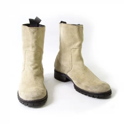 ヨウジヤマモト プールオムYohji Yamamoto POUR HOMME スウェードハーフブーツ