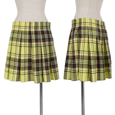 【SALE】リミフゥLIMI feu マドラスチェックプリーツミニスカート