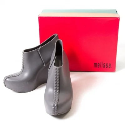メリッサmelissa スタッズデザインラバーショートブーツ