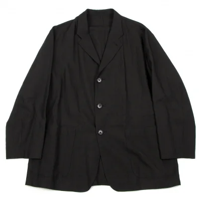 ワイズフォーメンY's for men リネンポリ３Bジャケット 黒