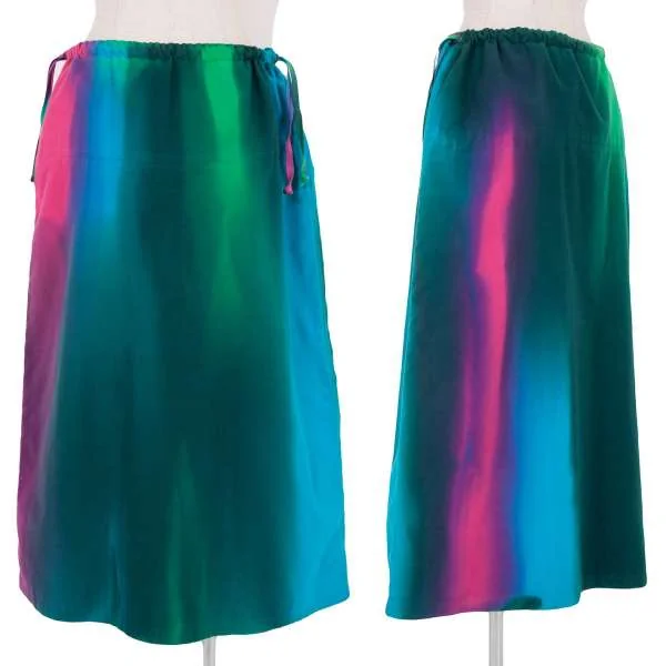 【SALE】イッセイミヤケISSEY MIYAKE コットングラデーション染めスカート