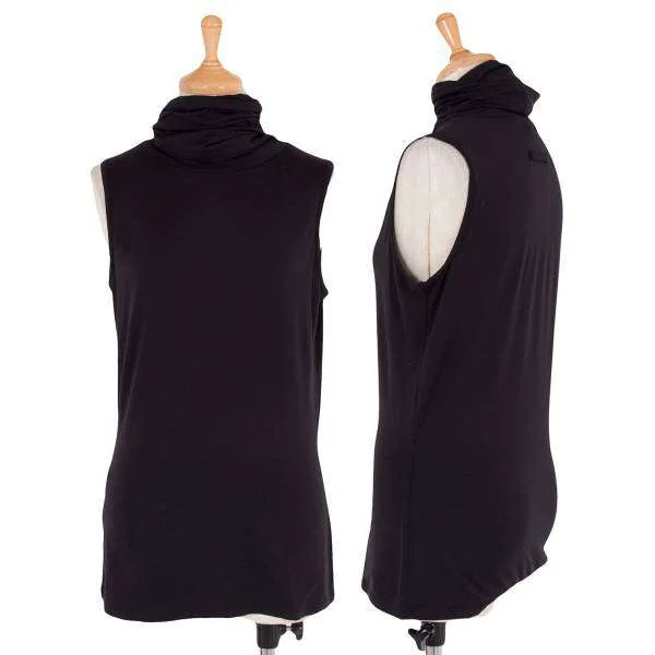 (SALE) Jean Paul GAULTIER FEMME Design sleeveless top Black 40 K-30624_001