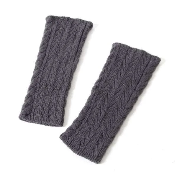 LIMI feu Cable knit arm warmers K-30683_002