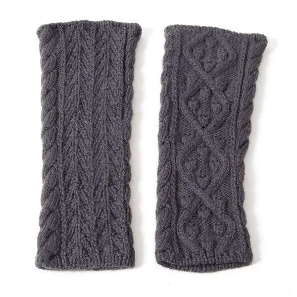 LIMI feu Cable knit arm warmers K-30683_003