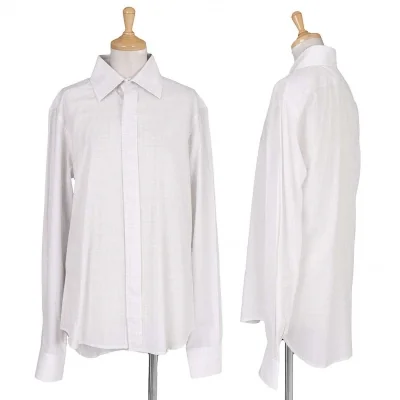 【SALE】マルタンマルジェラMartin Margiela 10 比翼仕立てプリント長袖シャツ