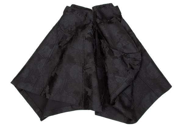 コムデギャルソンCOMME des GARCONS 花柄ジャガード変形スカート