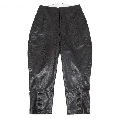 【SALE】コムデギャルソンCOMME des GARCONS フェイクレザーパイソンジョッパーズパンツ