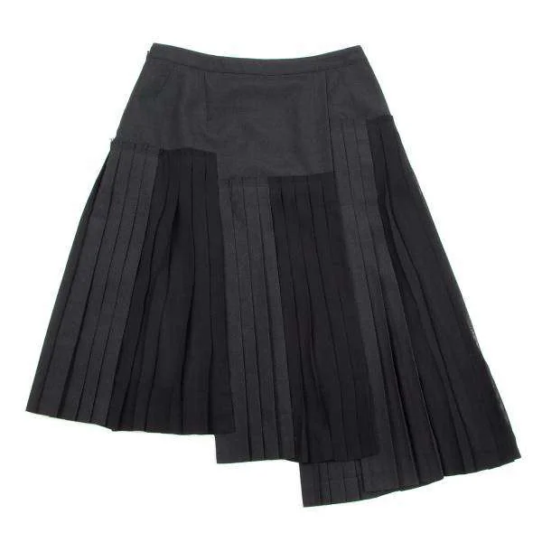 (SALE) A/T Sheer Fabric switching skirt K-30797_002