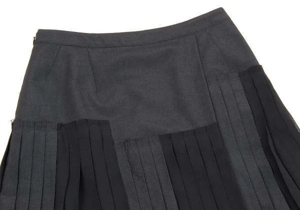 (SALE) A/T Sheer Fabric switching skirt K-30797_003