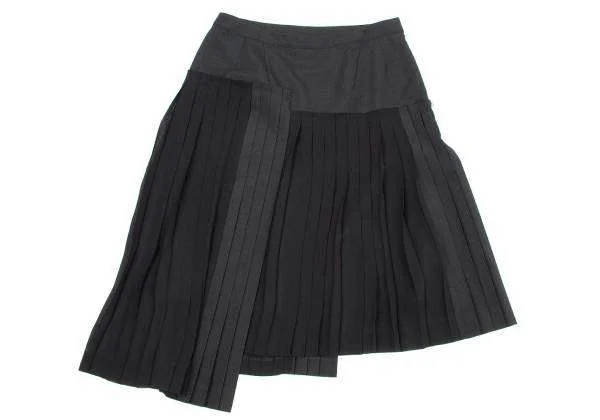 (SALE) A/T Sheer Fabric switching skirt K-30797_008