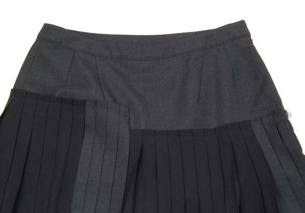 (SALE) A/T Sheer Fabric switching skirt K-30797_009