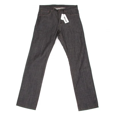 新品!無印良品MUJI Labo オーガニックコットンセルビッチデニムパンツ 青