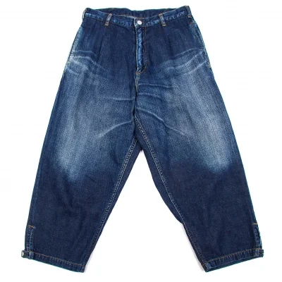 ヨウジヤマモト ノアールYohji Yamamoto NOIR×スポテッドホース テーパードワークデニム