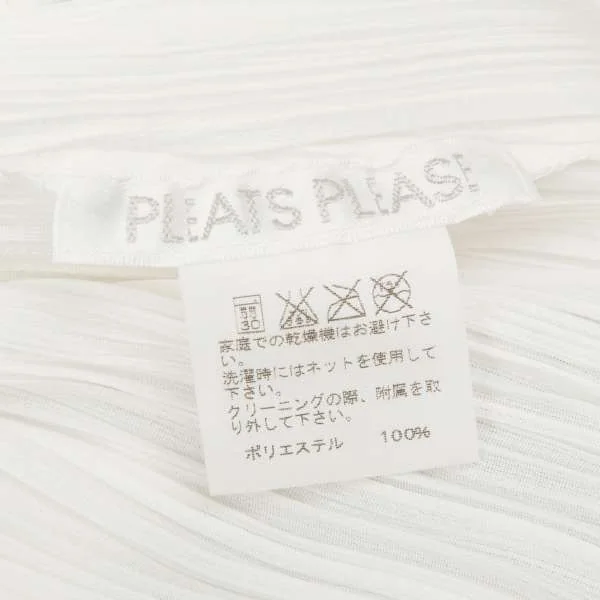 プリーツプリーズPLEATS PLEASE ストールデザイン五分袖カーディガン 