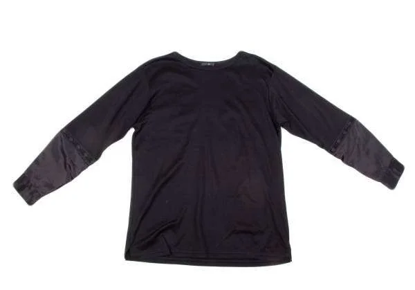 つき ワイズ Y's トップス 長袖カットソー 黒 メンズ for men/ハイネック