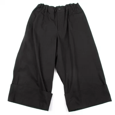リミフゥLIMI feu バックビッグポケットデザインワイドパンツ 黒