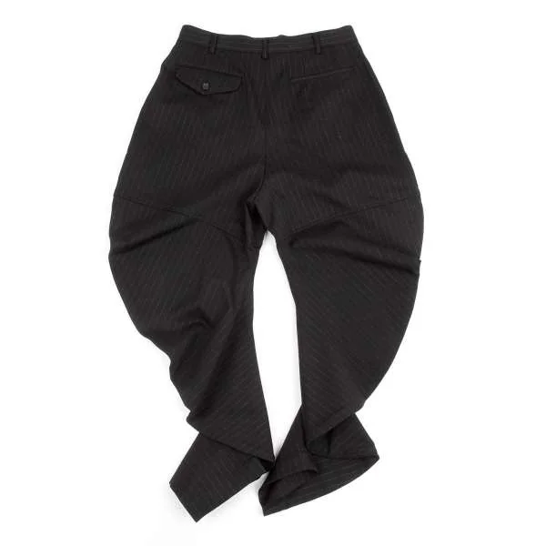 コムデギャルソンCOMME des GARCONSストレッチウールストライプ裾