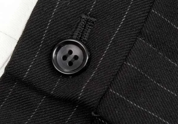コムデギャルソンCOMME des GARCONSストレッチウールストライプ裾
