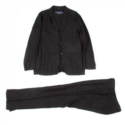 【SALE】コムデギャルソン オムCOMME des GARCONS HOMME リネン3Bセットアップスーツ