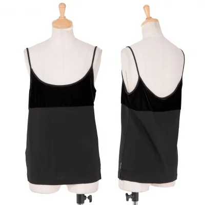 【600SALE】アルマーニ エクスチェンジARMANI EXCHANGE ストレッチベロア切替キャミソール 【返品不可】
