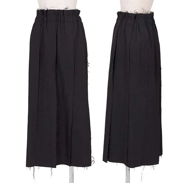 コムデギャルソンCOMME des GARCONS 裁ち切りデザインプリーツスカート