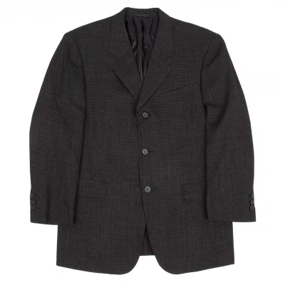 【SALE】ヨウジヤマモト ダーバンYohji Yamamoto DURBAN A.A.R. ウールナイロン3Bジャケット チャコール